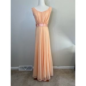 Vintage 1970s Formal Maxi Dress Handmade | 1960s Vintage Formal Gown